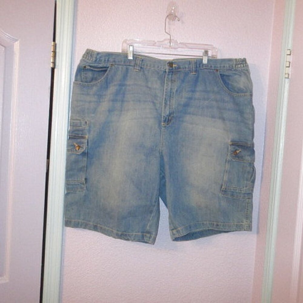Vtg Liberty Blues Jean Shorts Mens 50 Cargo Baggy Denim Jorts Skater Y2K 90s